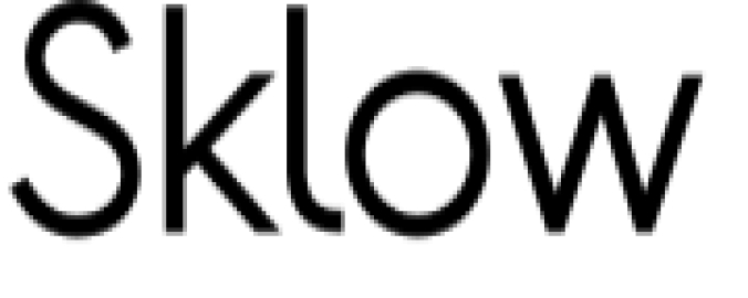 Sklow Font Preview