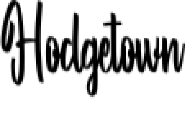 Hodgetown Font Preview