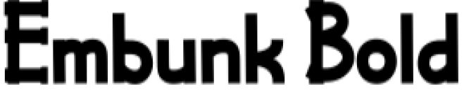 Embunk Font Preview