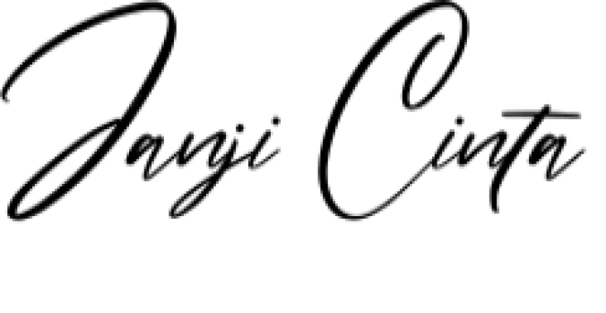 Janji Cinta Font Preview
