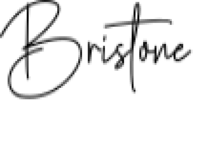 Bristone Font Preview