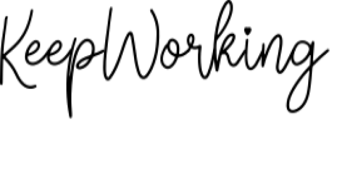 Keep Working Font Preview