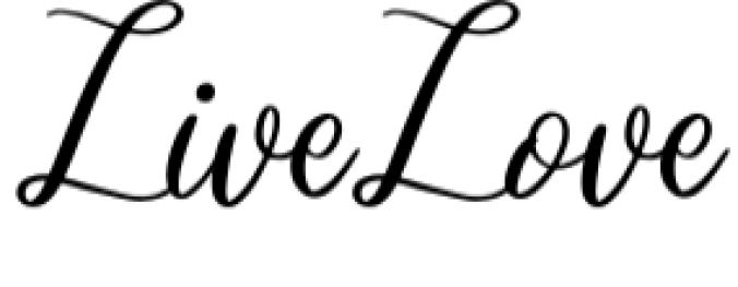 Live Love Font Preview