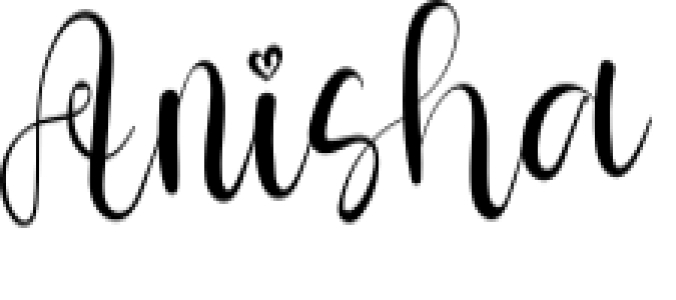 Anisha Font Preview