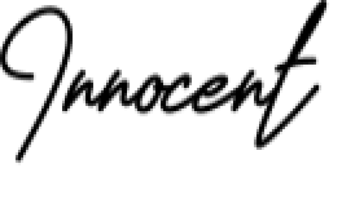 Innocent Script Font Preview