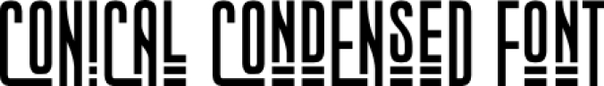 CONICAL CONDENSED Font Preview