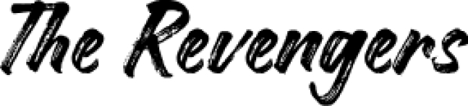 The Revengers Font Preview