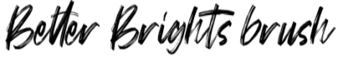 Better Brights Font Preview
