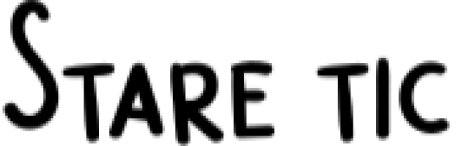 Stare-tic Font Preview