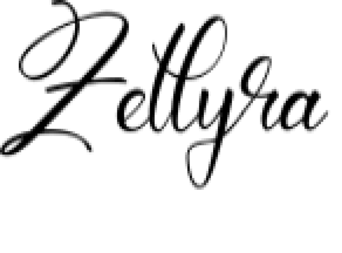 Zellyra Font Preview