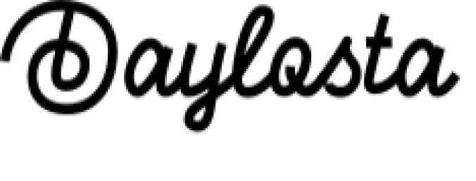 Daylosta Font Preview