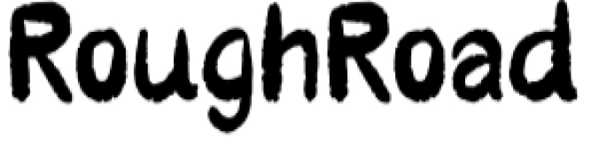 Rough Road Font Preview