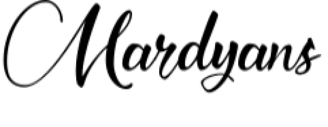 Mardyans Font Preview