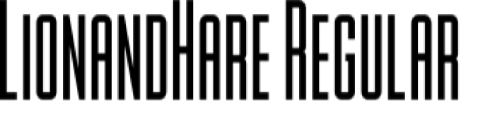 Lion  Hare Font Preview