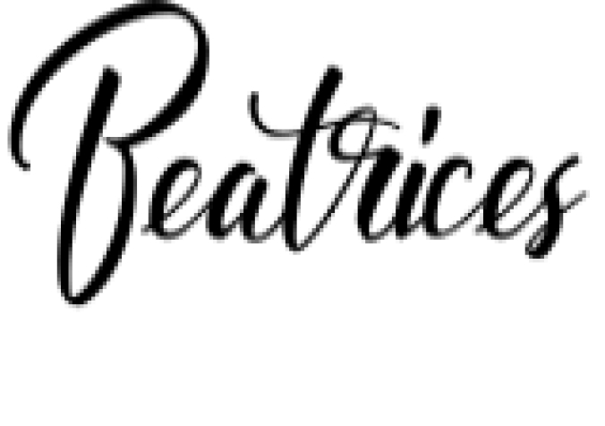 Beatrices Font Preview