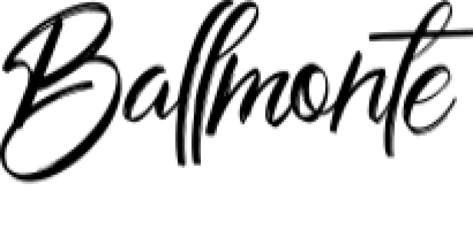 Ballmonte Font Preview