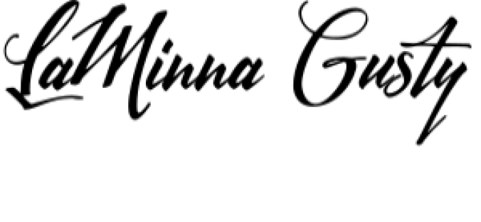 LaMinna Gusty Font Preview