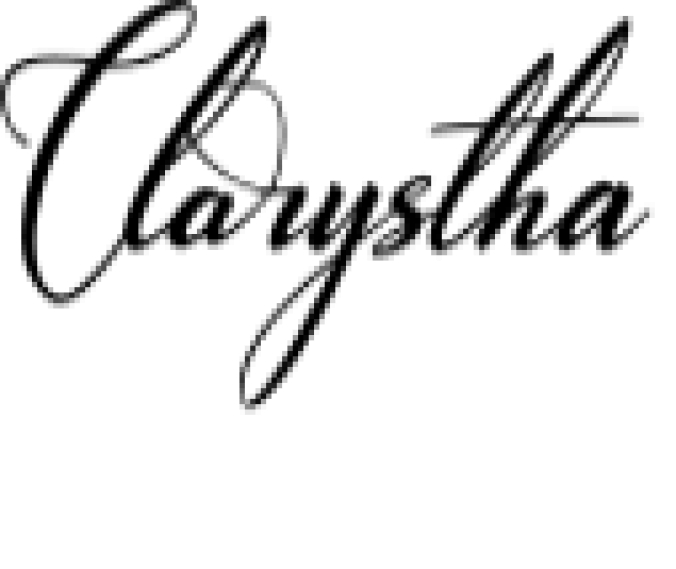 Clarystha Font Preview