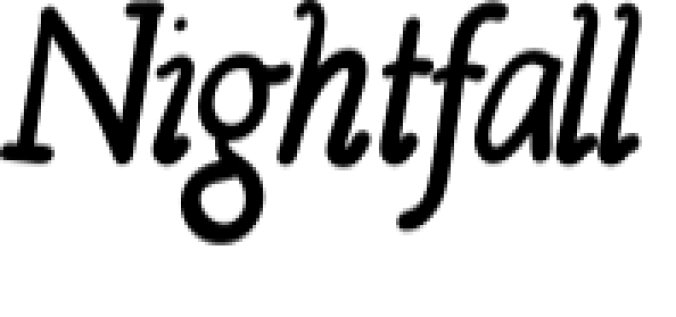 Nightfall Font Preview