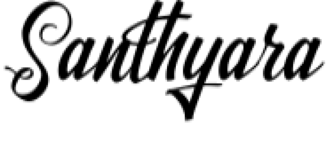 Santhyara Font Preview
