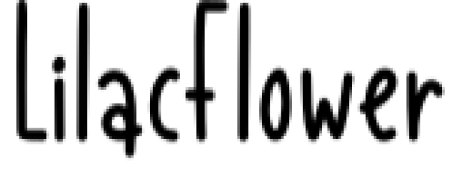 Lilac Flower Font Preview