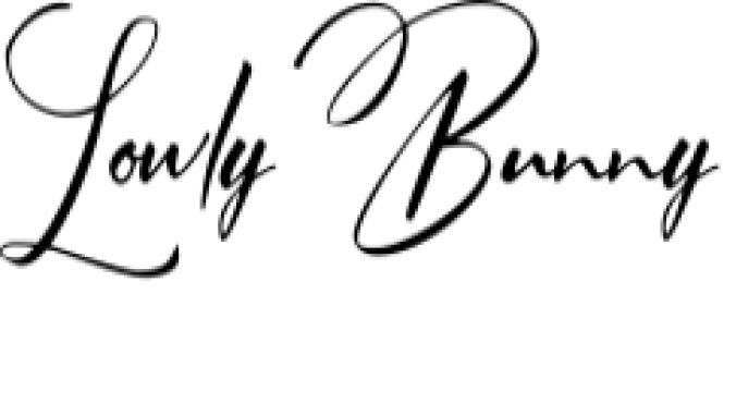 Lowly Bunny Font Preview