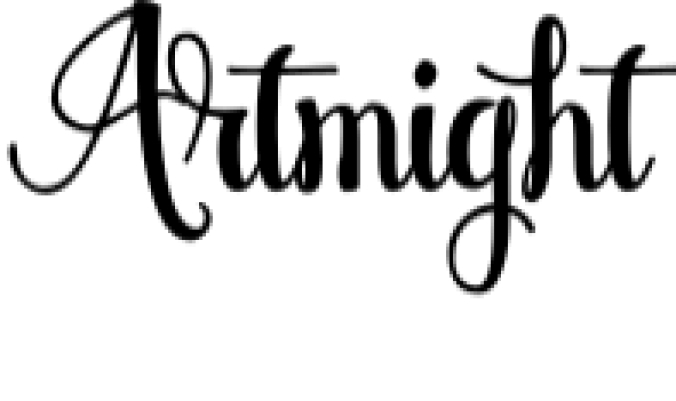 Artmight Font Preview