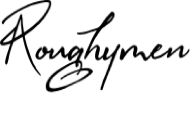 Roughymen Font Preview