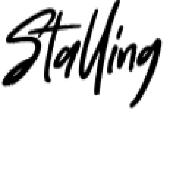 Stalling Font Preview