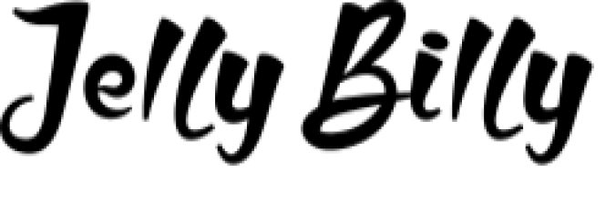 Jelly Billy Font Preview