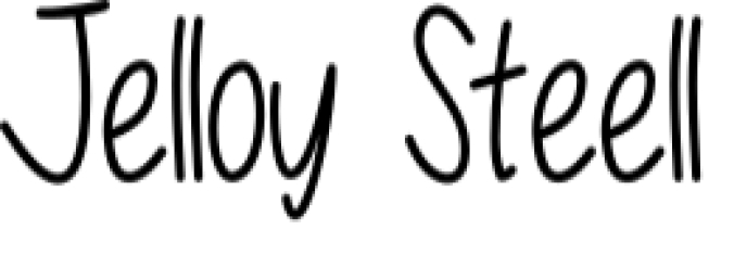 Jelloy Steell Font Preview