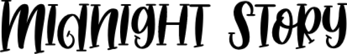 Midnight Story Font Preview