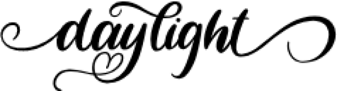 Dayligh Font Preview