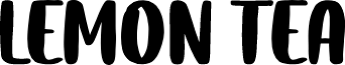 Lemon Tea Font Preview