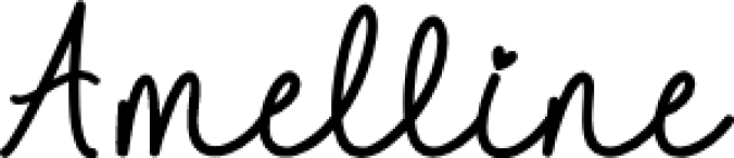 Amelline Font Preview