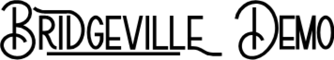 Bridgeville Font Preview