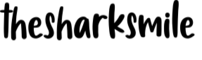 The Shark Smile Font Preview