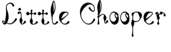 Little Chooper Font Preview
