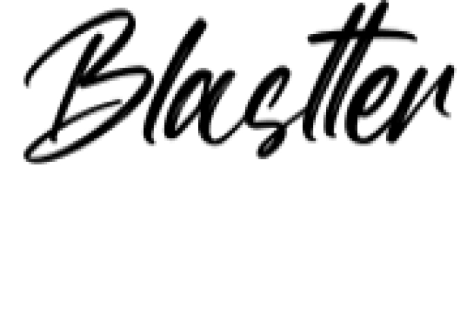 Blastter Font Preview