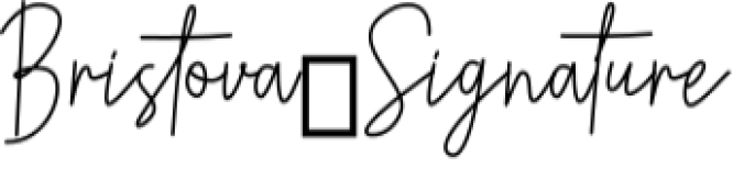 Bristova Signature Font Preview