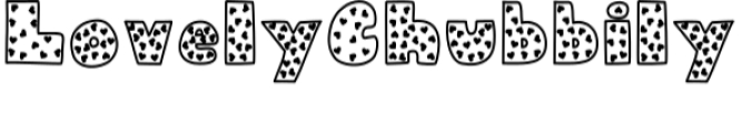 Lovely Chubbily Font Preview