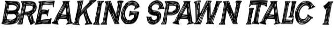 Breaking Spawn Font Preview