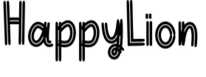 Happy Lion Font Preview
