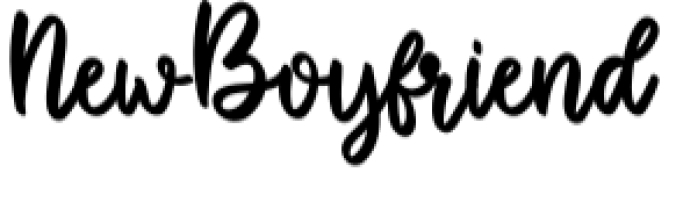 New Boyfriend Font Preview