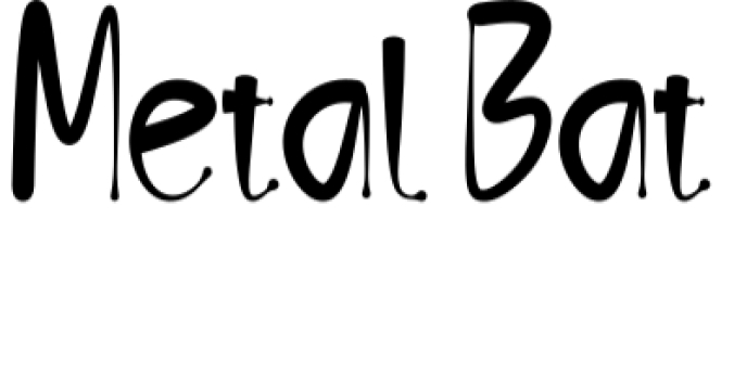 Metal Bat Font Preview