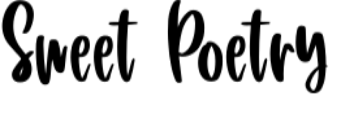 Sweet Poetry Font Preview