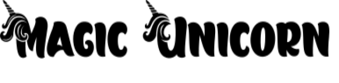 Magic Unicorn Font Preview