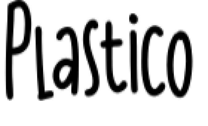 Plastico Font Preview