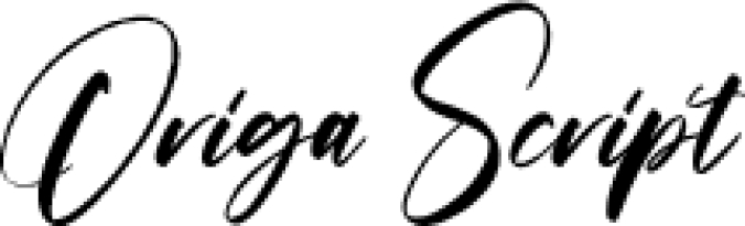Origa Scrip Font Preview