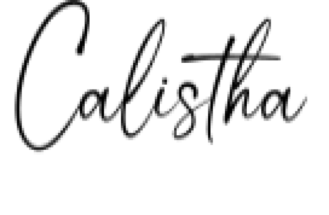 Calistha Font Preview